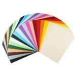 Feuilles de papier cartonné coloré